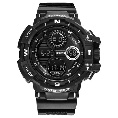 Black Digital Watch for Men Sports Watches Waterproof Outdoor Chronograph Hand Clock G Infantry Shock Student Wristwatch