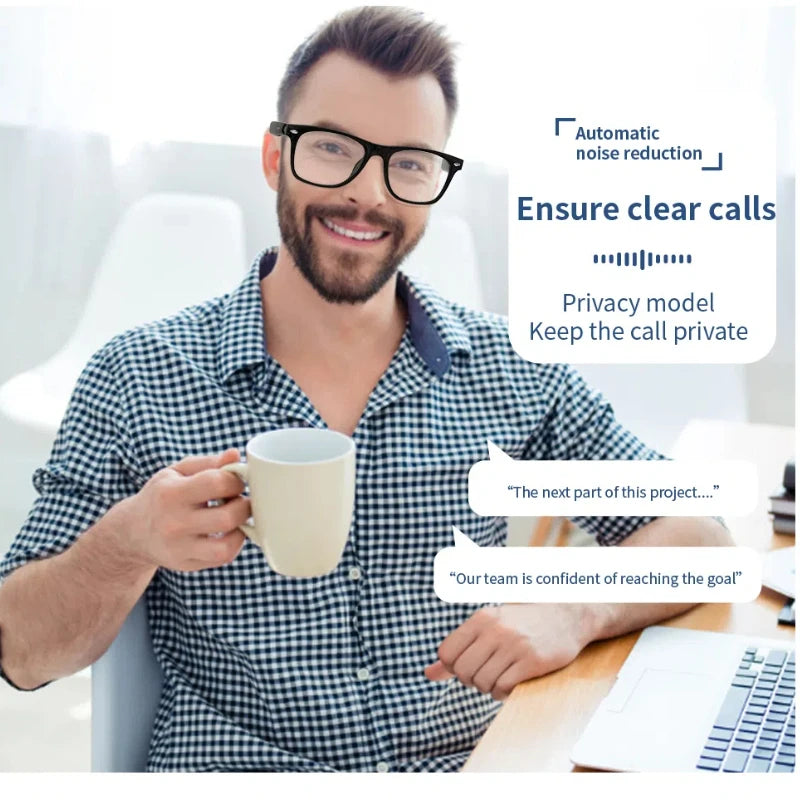 Xiaomi Smart Glasses Wireless Multi Functional Music Phone Calls Bluetooth Navigation Voice Man Woman Anti Blue Light Sunglasses