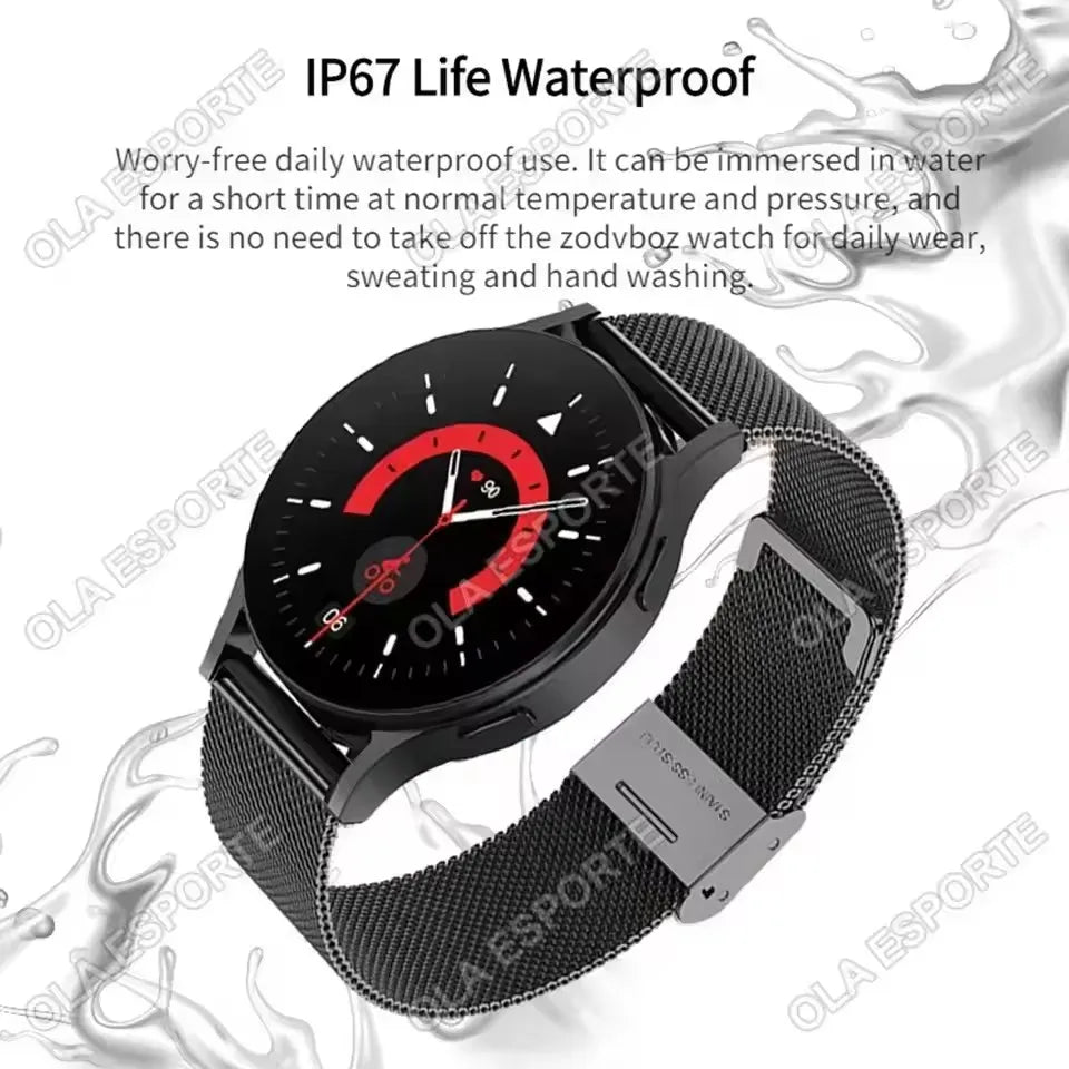 Men Women Health Smart Watch AMOLED Screen Voice Call Smartwatch All-day Heart Rate Monitoring Fashion Waterproof Sports Watches