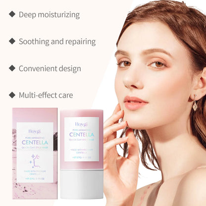 Centella Asiatica Clay Mask Stick Soothing Calming Skin Easy Application Deep Cleansing Face Oil Control Nourish Facial Cleanser