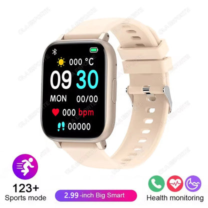Women Sports Watches All-day Heart Rate Monitoring NFC Health Smartwatch AI Voice HD Bluetooth Call Fitness Clock Sports Watches