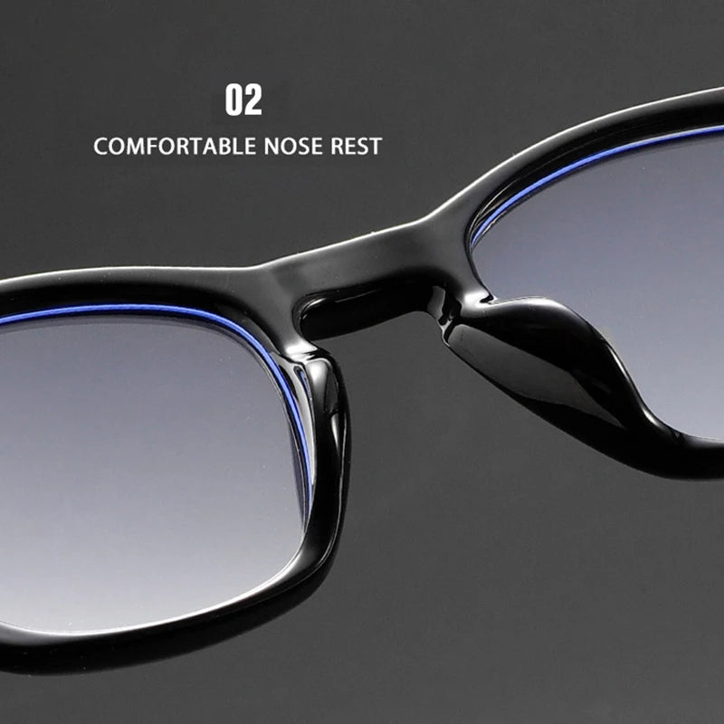 UVLAIK Retro Lightweight Eyewear Frames Men Fashion Square Small Frame Eyeglasses Women Classic Anti Blue Light Glasses Unisex