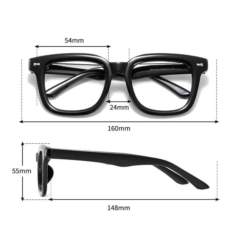 Big Face Glasses Frame 160mm Thick Frame Men Women Large Size Eyeglasses Frame Optical Prescription Glasses