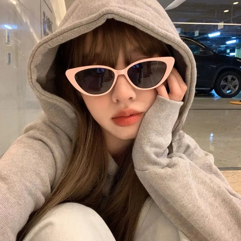 Pink Women Cat Eye Sunglasses Luxury Brand Design Uv400 Retro Premium Sun Glasses Men Sun Protection Fashion Eyewear