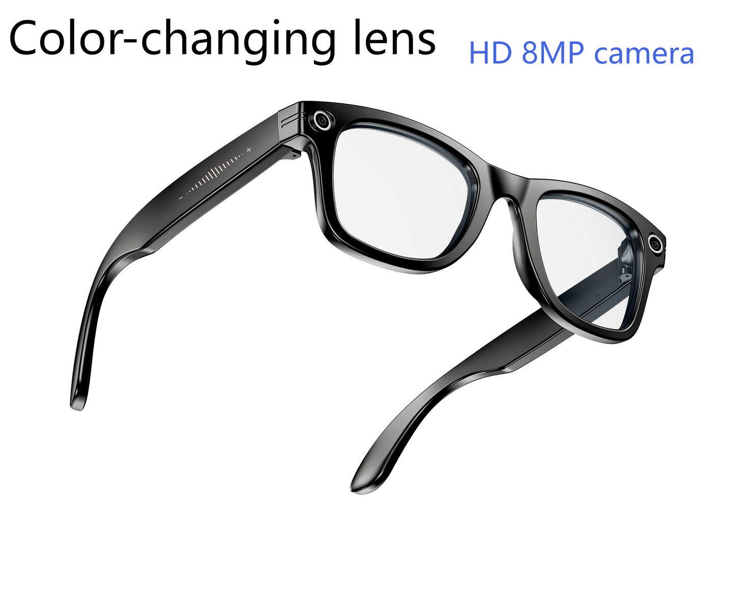New Camera Glasses 800w Pixel 4K UHD Camera Recording Noise Reduction Ai Recognition Translation Anti Blue Light Smart Glasses