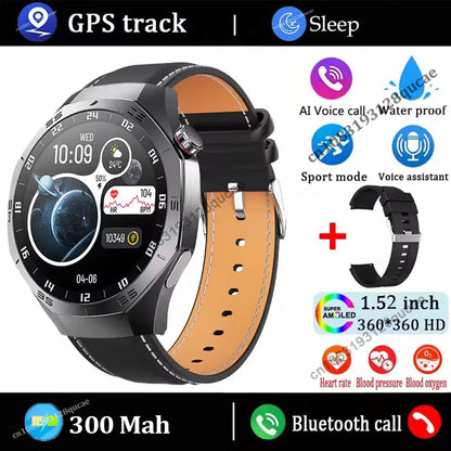 GT5 Pro GPS NFC Smart Watch Men 360*360 AMOLED Screen Heart rate Bluetooth Calls IP68 Waterproof Man Smartwatch For Android IOS