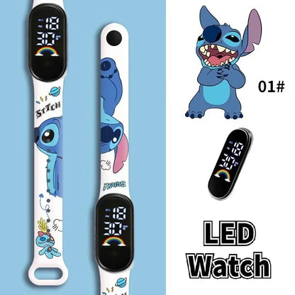 Stitch Children Watches Girls Waterproof Sport Touch Screen Watch for Women Waterproof Digital Clock Bracelet Gifts