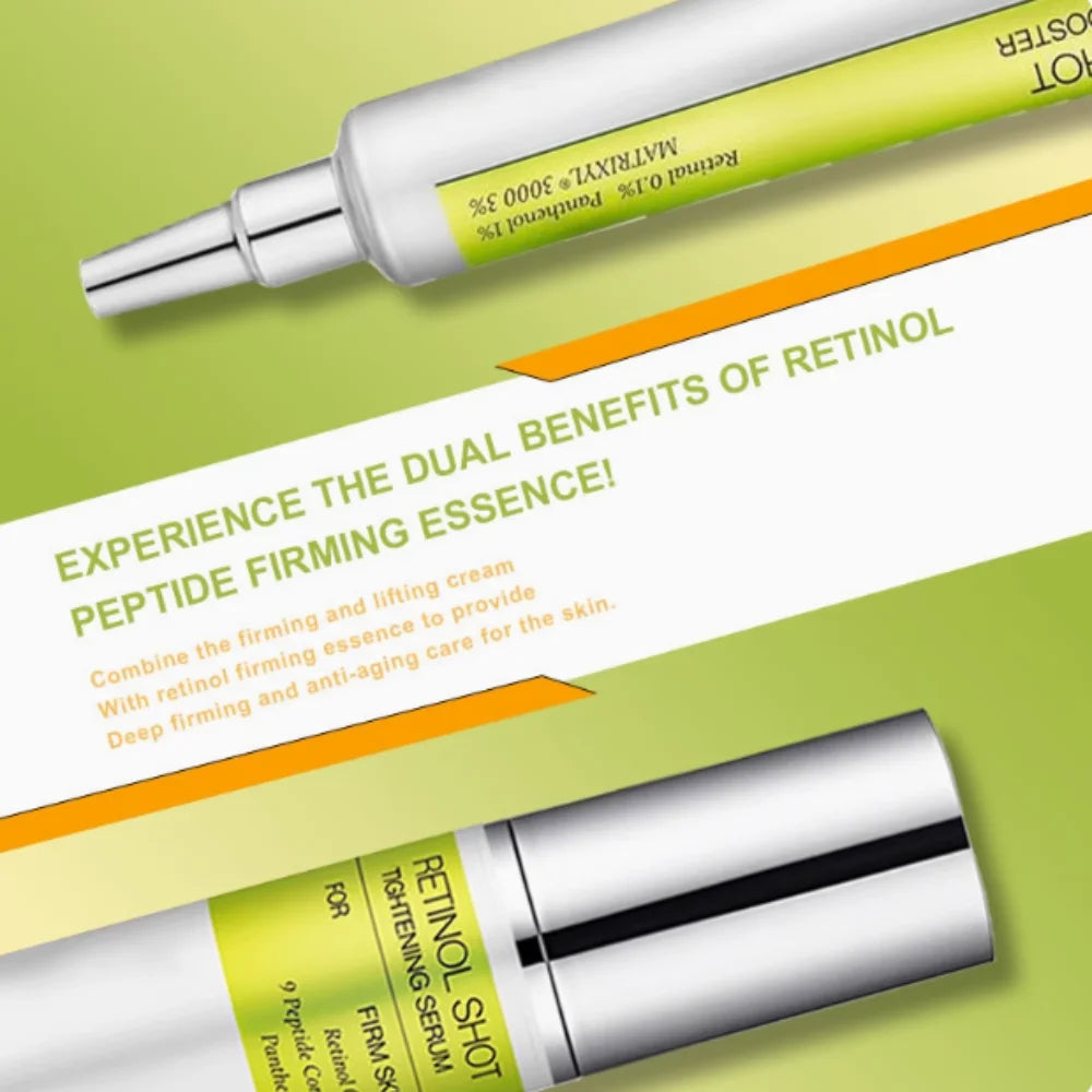 Retinol Shot Essence Faded Fine Lines Wrinkles Corrector Brightening Dark Spot Firming Serum Anti-Oxidation Smoothing Skin Care