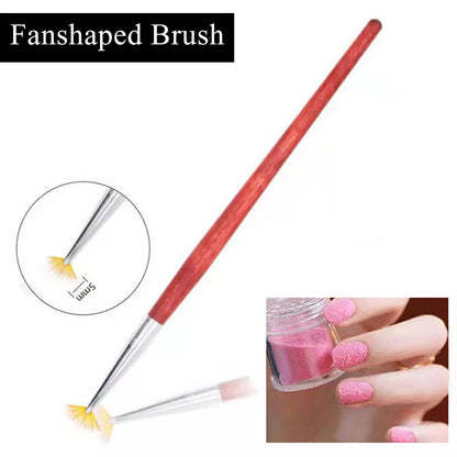 1Pcs Nail Tool Poly Nail Gel Brush PickerDesign Nail Brush and Spatula Stainless Steel Gel for Nails Extension Gel Brush