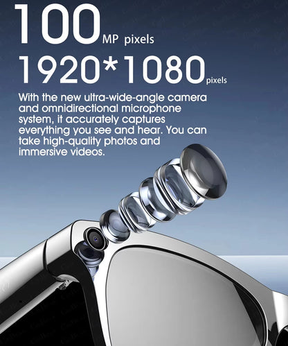 VIVO Fashion AI 100MP Camera Smart Glasses Waterproof Bluetooth Call Playing Music Smart Glasses Identify Pictures Use ChatGPT