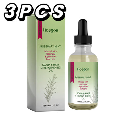 Rosemary Mint Hair Growth Oil Hair Roots Scalp Treatment Improve Androgenetic Alopecia Scalp Care Serum Strengthen Hair Roots