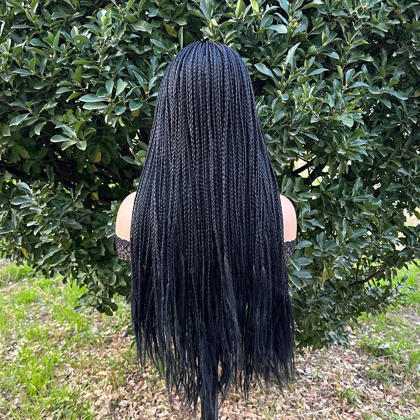 Ombre Brown Long Headband Box Braids Wig Braided African Dreadlock Wig Synthetic Braiding Beauty Hair Wigs For Women/Men
