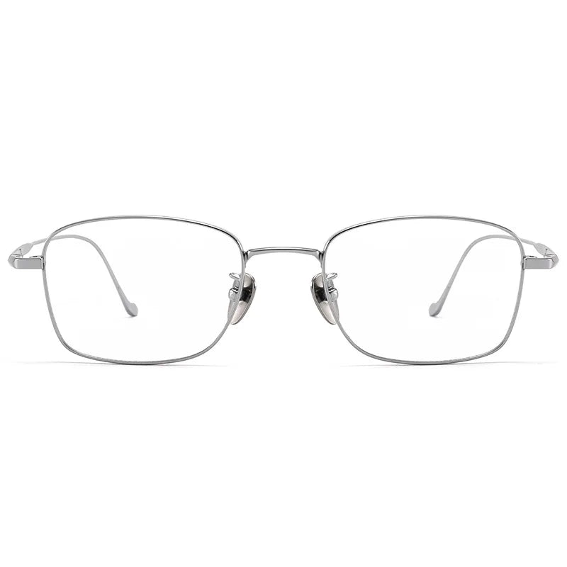 FIRADA Fashion Comfort Square Glasses Retro Pure Titanium Eyewear Optical prescription Eyeglasses frames For men women 923204-C