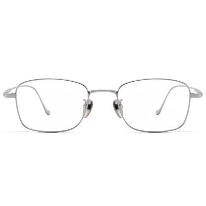 FIRADA Fashion Comfort Square Glasses Retro Pure Titanium Eyewear Optical prescription Eyeglasses frames For men women 923204-C