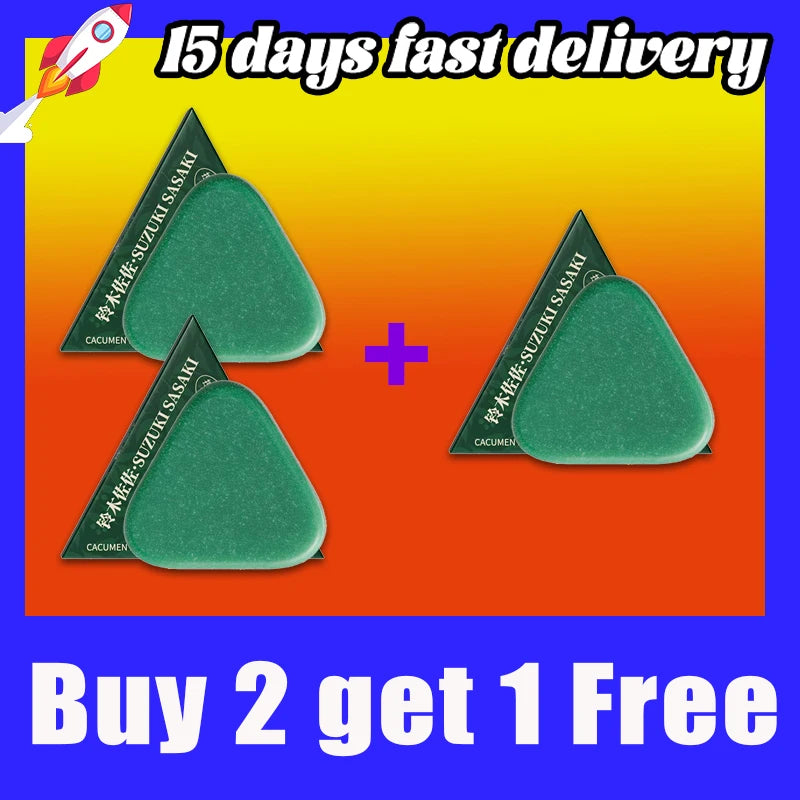 Herbal Extracts Arborvitae Leaf and Usmal Grass Shampoo Bar, Cleaning, Oil Control, Thickening Hair Shampoo Bar