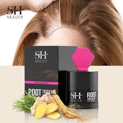 Sevich Hairline Powder 4G Hair Black Hairline Shadow Powder Instantly Black Color Root Cover Up Shadow Makeup Hair Concealer