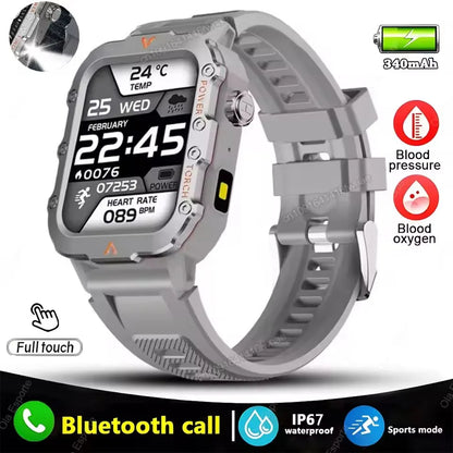2025 New LED Men's Smartwatch Bluetooth Talking Smartwatch Multi Sport Mode Health Monitor Outdoor Sport Smart Watch For Android