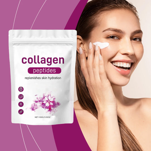 Collagen Peptide Mask Powder Reduce Wrinkle Tighten Skin Enhance Elasticity Moisturize Brightening Firm  Smooth Face Mask Powder