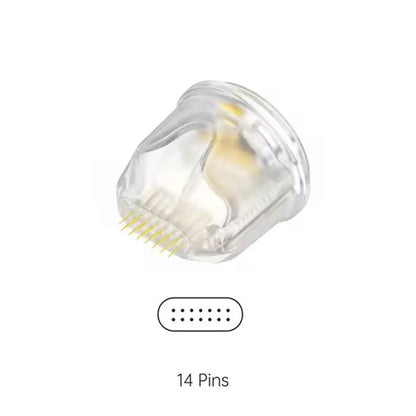 Bio Pen Q2 EMS Microneedling Beauty Device 9pins 14pins 25pins Titanium Derma Pen Needle Cartridge For Skin Care & Hair Growth
