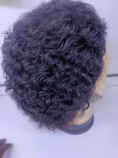 Luxe Curly Chic – Premium Semi-Human Curly Wig