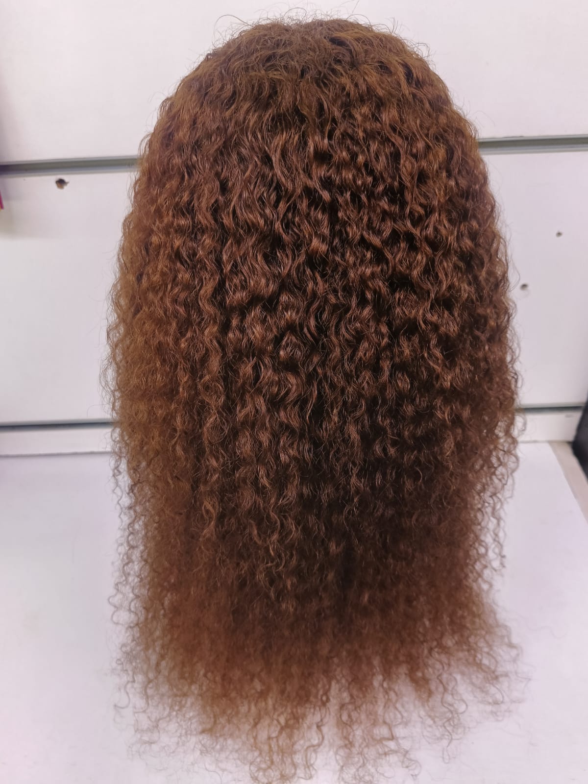 22-Inch Premium Original Human Hair Kinky Curly Lace Front Wig
