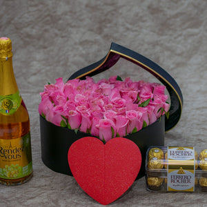A Flower Box, Chocolates and Rendez Vous Drink