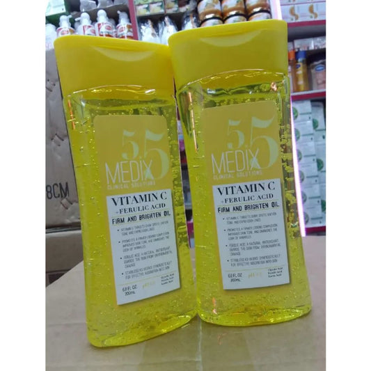 Medix 5.5 Vitamin C Body Oil 200ml Anti-Aging, & Anti-Dark Spots Firming & Brightening Body Oil 200ml Plumps & Moisturizes Removes Wrinkles & Dark Spots 200ml