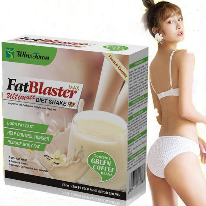 Wins Town Fatblaster Diet Shake Weight Loss Meal Replacement French Vanilla Flavor Fat Blaster