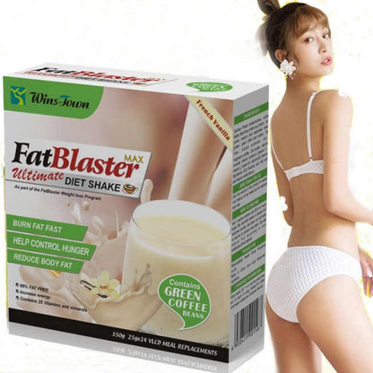 Wins Town Fatblaster Diet Shake Weight Loss Meal Replacement French Vanilla Flavor Fat Blaster