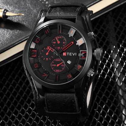 Men Watch Leather Straps Stainless Steel Good Quartz Luxury Man Wristwatch Waterproof Watches Male Watch Wrist Watch Valentines Gift Fashion