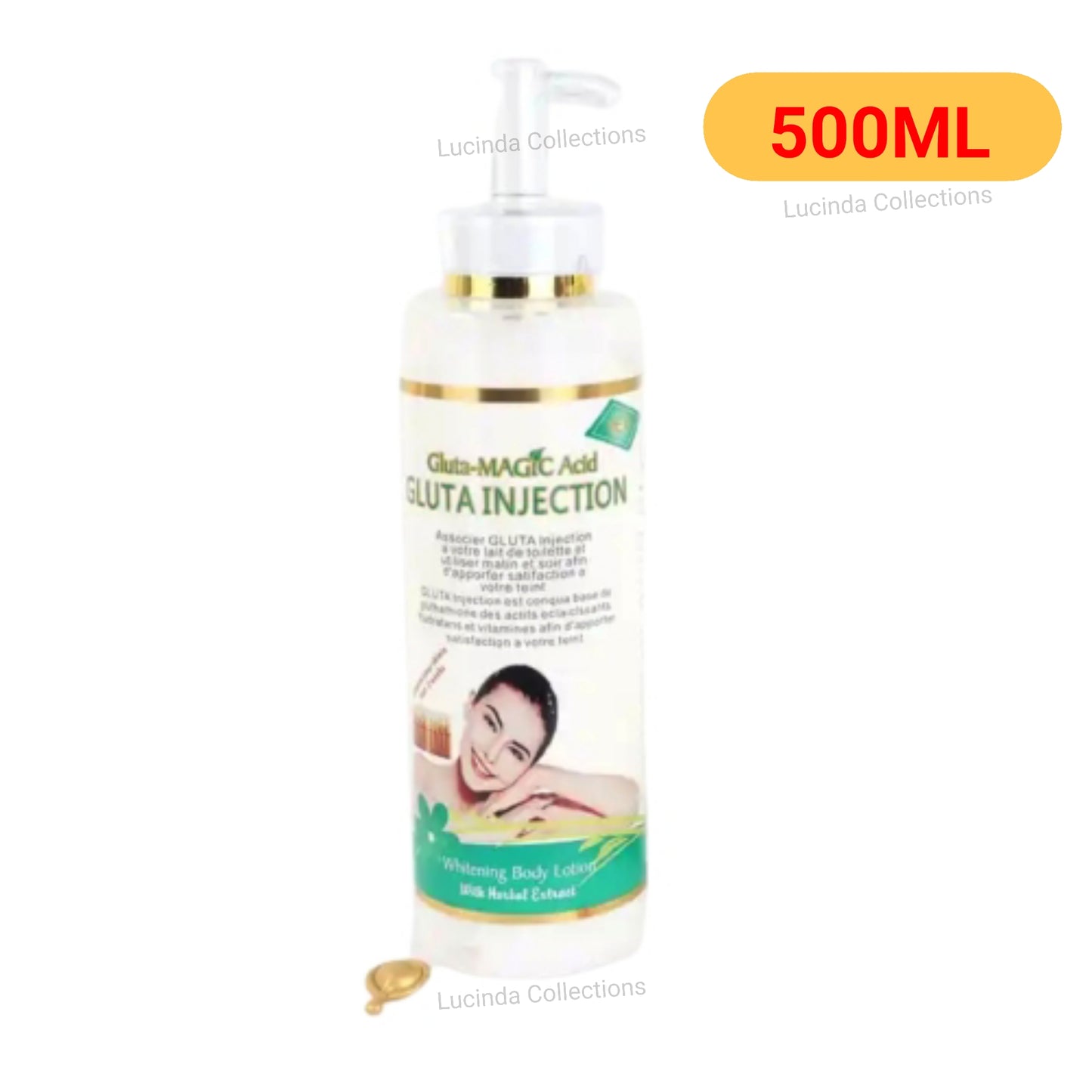 Gluta-Magic Acid Gluta Injection Whitening Body Lotion with Herbal Extract