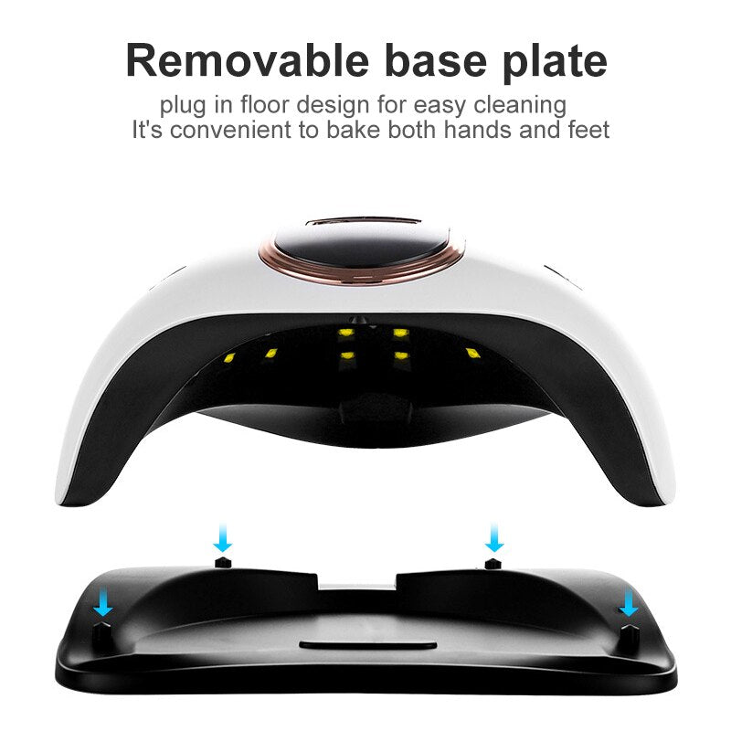 168W Bluecue Nail Dryer 36 Led UV Lamp LED UV Light Nails Dryer Manicure Dry Gel Polish Lamp Automatic Sensing Gel Polish Drying Lamp For Nail Art Salon Tools