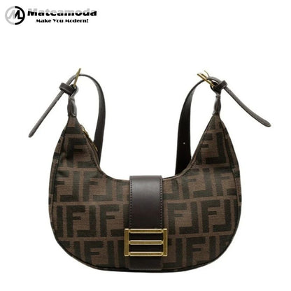 Mateamoda Refined Monogram Hobo Shoulder Bag