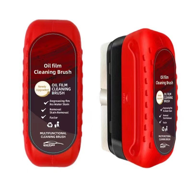 120ml Car Glass Cleaner Automotive Glass Sponge Cleaning Brush Windshield Oil Film Cleaner Glass Polishing Agent Car Maintenance