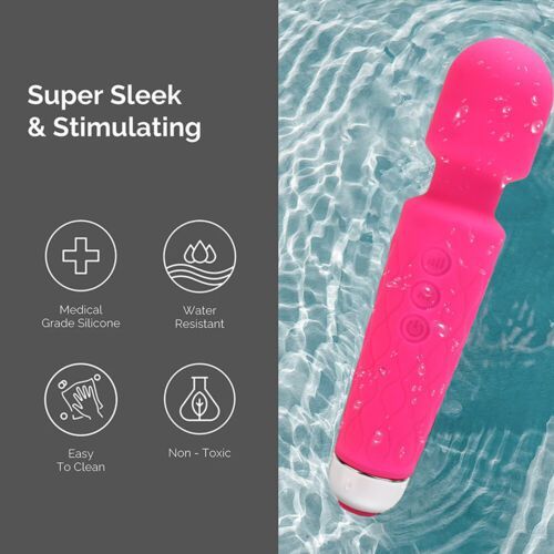 Sex Toy For Women Vibrator Magic Wand Body Massager Low pitched Adjustable Frequency Cordless deep Electric Back Massager