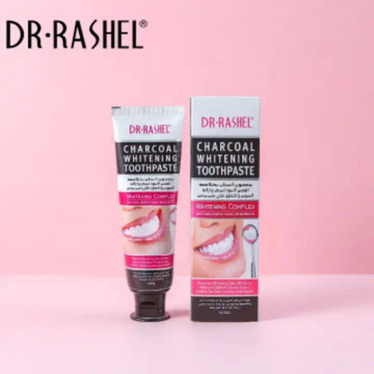 Dr. Rashel Charcoal Whitening Toothpaste Remove Stains Fresh Breath Smoke Coffee Tea Stains Teeth Brightening Complexion