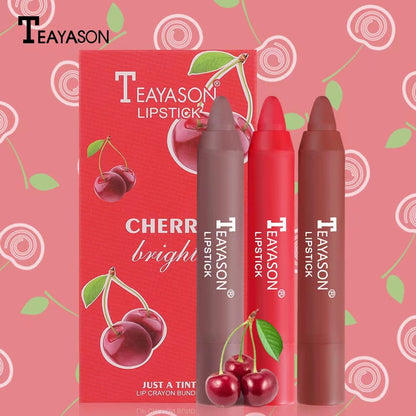 3pcs/set Velvet Matte Lipsticks Pencil Waterproof Long Lasting Lip Tint Pen Makeup Cosmetics