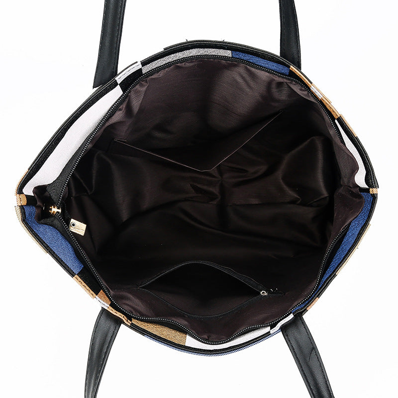 NEW ARRIVAL Grid splicing Tote Bags Women's Bags handbags