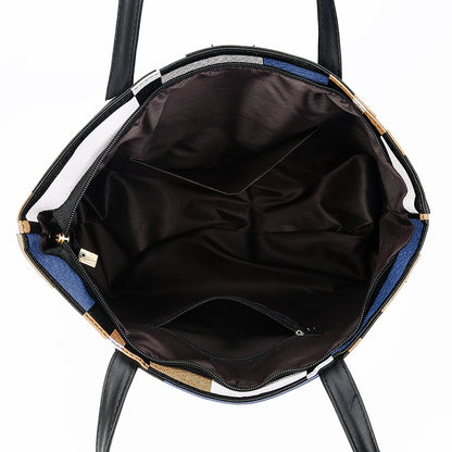 NEW ARRIVAL Grid splicing Tote Bags Women's Bags handbags