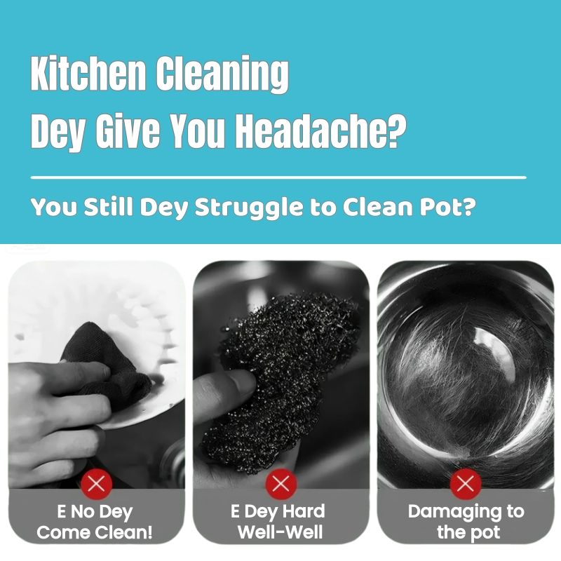 （1pc Handle+3pcs Steel Wool）Handle Cleaning Scouring Pad Soft Stainless Steel Wool Detachable Handle Rust-Resistant Durable Pots Pans Utensils Kitchen Clean Household Essential