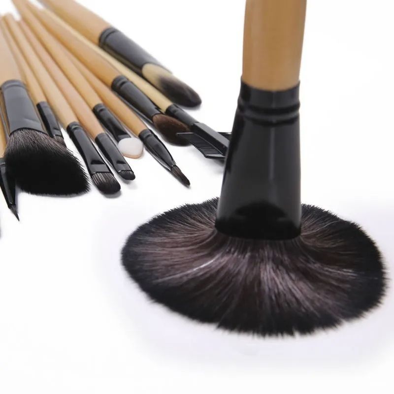 New Arrivals Makeup Brush Sets 24 pcs/Set Professional Cosmetics Brushes Foundation Powder Eyebrow Eyeshadow Blending Blush Brushes Beauty Make Up Kit Tool + Bag