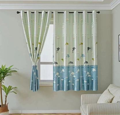 1pcs Curtains for Bedroom Window Blackout, Curtains for Living Room Thermal Insulated Solid Grommet Window Drapes, Privacy Protection Window Curtain Excluding bars and sheers