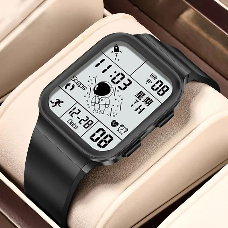 Fashion Student Watches Couple Electronic LED Digital Watch For Men Watch Sport Waterproof Multifunctional Alarm Clock Man