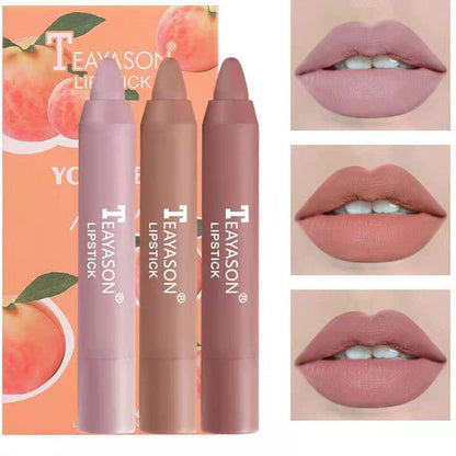 3pcs/set Velvet Matte Lipsticks Pencil Waterproof Long Lasting Lip Tint Pen Makeup Cosmetics
