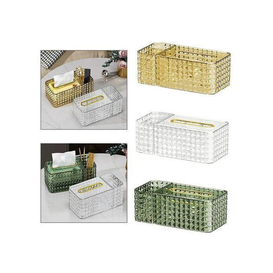Acrylic Serviette/Tissue Box Holder Cosmetic/Makeup Organizer
