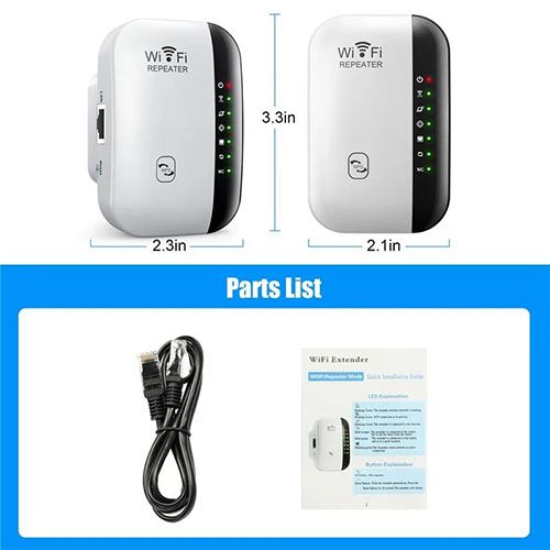 Upgraded Version 300Mbps Wireless WIFI Repeater 2.4G Booster Router WiFi Range Extender With network cable Wi-Fi Signal Amplifier 802.11N Network Card Adapter For PC 7 Status Light Wireless Repeater