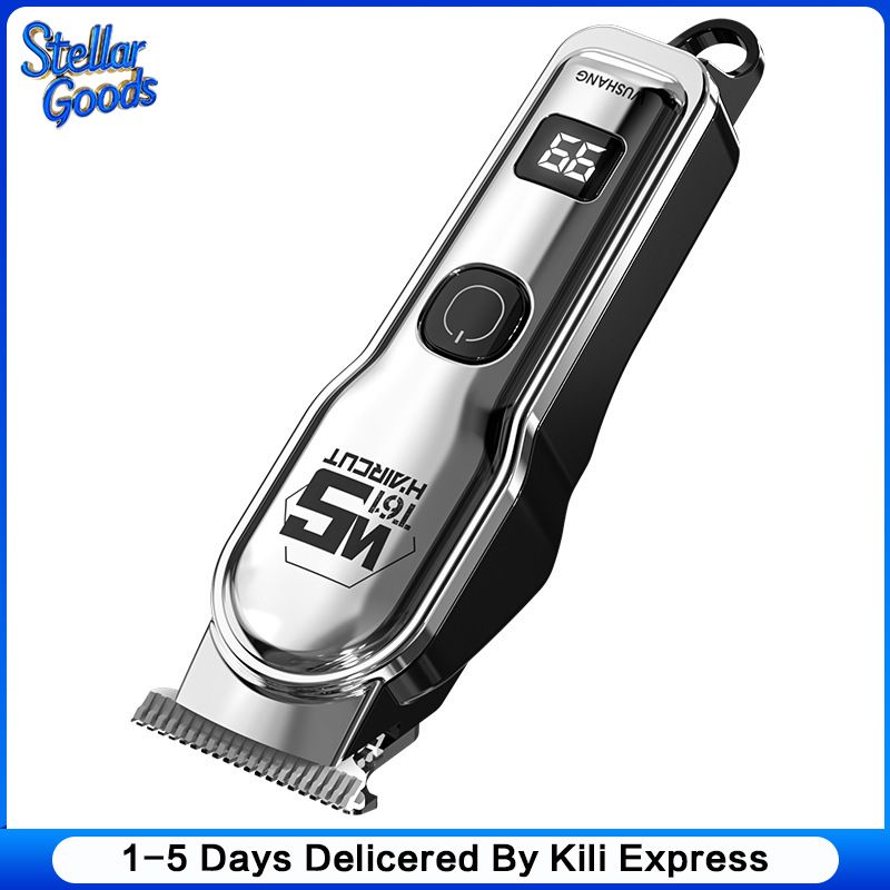 Hair Clipper USB Electric Rechargeable Electric Hair Clipper Professional Hair Trimmer Electric Hair Clipper Oil Head Carved Bald Wigs Hair Cutting Tools Shaping Shaving Machine