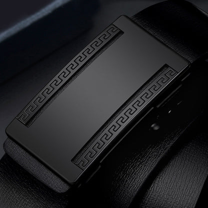 Men Belts Automatic Buckle Belt PU Leather Inner Wear Toothless High Quality Belts For Men Leather Strap Casual Business Jeans Belts Men Luxury Designer Brand