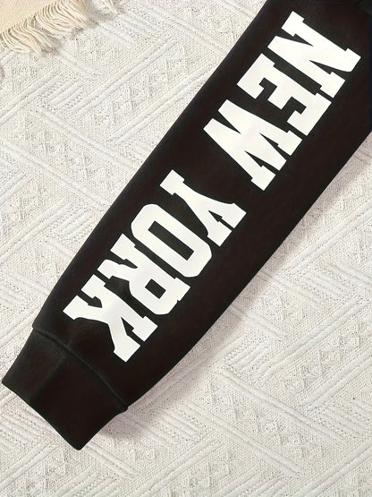 3-Piece Set(2Tops+1Pants) Girls' Spring/Fall Fashion Clothing Set: Cropped Hoodie, Tank Top & Sporty Outfit