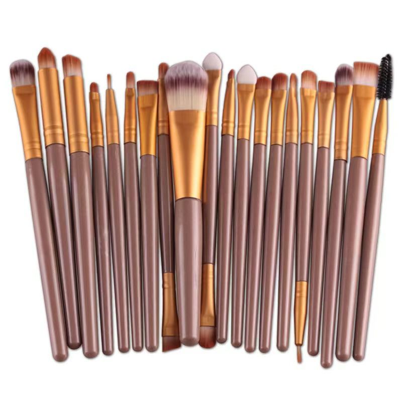 20PCS Professional Makeup Brushes Set Foundation Eyebrow Eyeliner Blush Cosmetic Brushes Concealer Brushes Eye Shadow Blending Liner Make Up Brush Kit